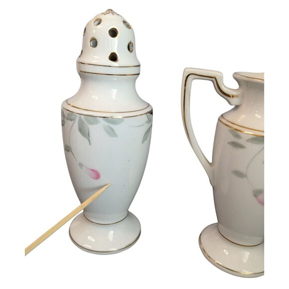 Noritake Azalea Berry Sugar Shaker Creamer Set red mark - Picture 4 of 12